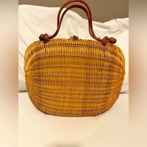 J. McLaughlin Wicker Handbag